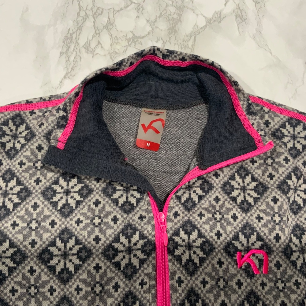Kari Traa Sz M Rose half Zip Pullover Baselayer Top Shirt - Picture 5 of 8